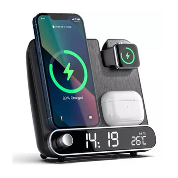 3-in-1 Wireless USB Alarm Clock